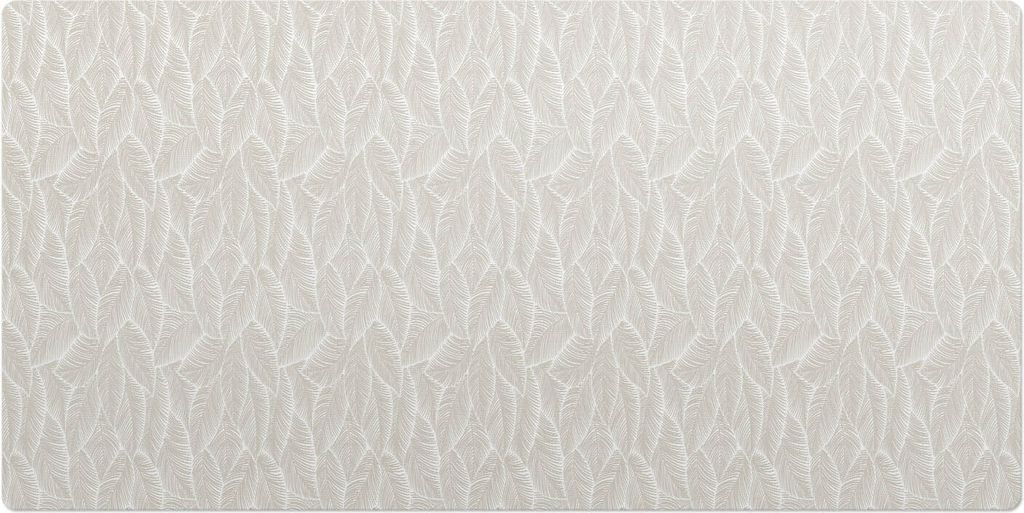 Blätter In Einem Dezenten Muster– Schreibtischunterlage – Schreibtisch Tischunterlage – 120x60 cm – Unterlage Groß Schreibtischmatte
