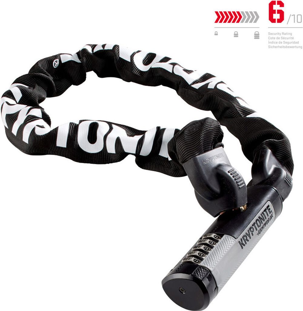 Kryptonite Kryptolok 990 Combo Chain 9,5x900mm Black Kette-Schloss