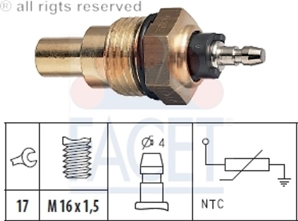 Facet Sensor, Kühlmitteltemperatur 7.3009