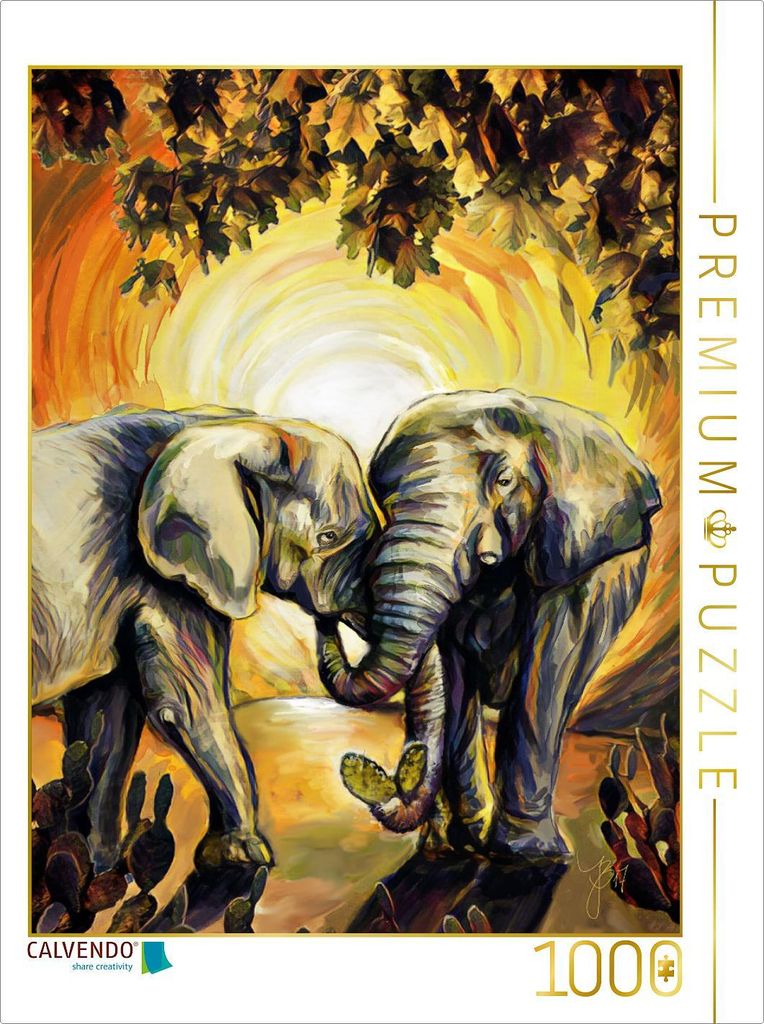 CALVENDO Puzzle Kaktusherz | 1000 Teile Lege-Größe 64x48cm Foto-Puzzle für glückliche Stunden