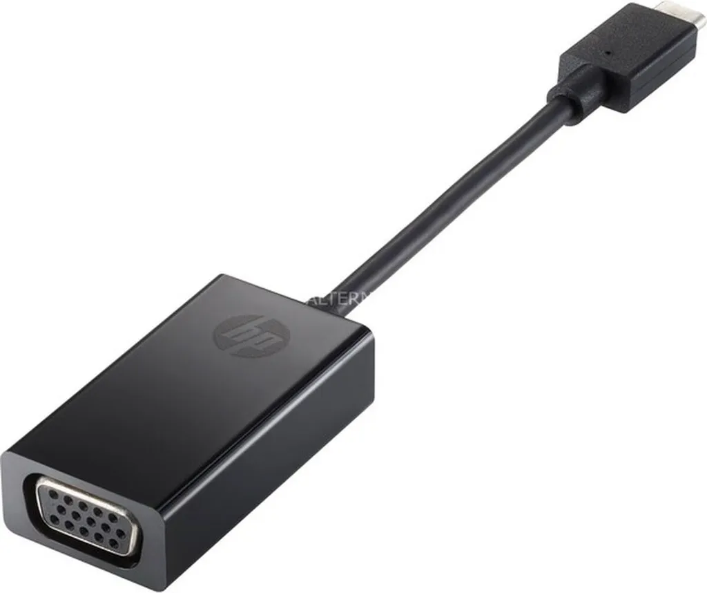 Adaptateur USB-C vers VGA HP P7Z54AA Noir - Connecteur Vidéo pour PC HP