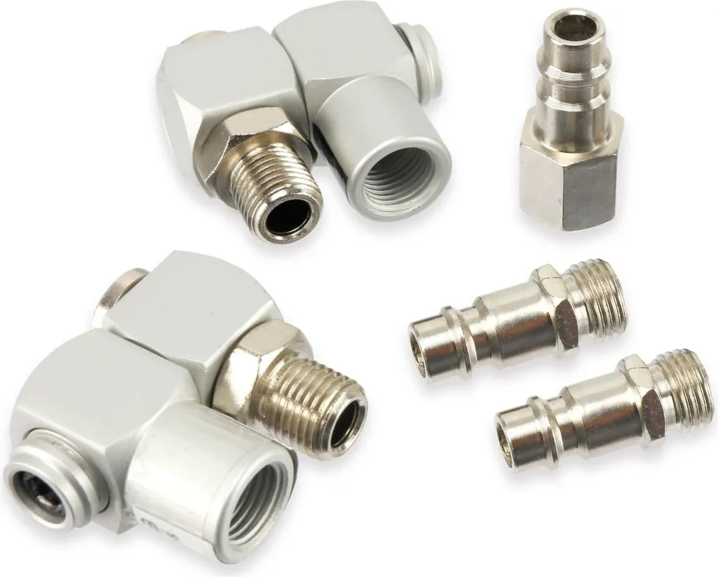Kit Raccordi Rapidi DAYTOOLS DLAS5 per Aria Compressa - 5 Pezzi 1/4"
