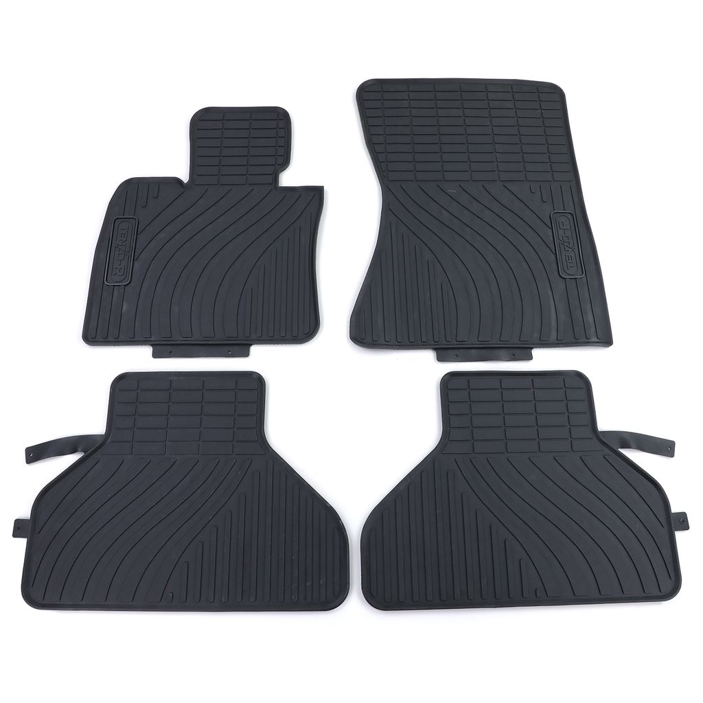 Premium Gummi Fußmatten Set 4-teilig Schwarz passend für BMW X5 E70 07-12