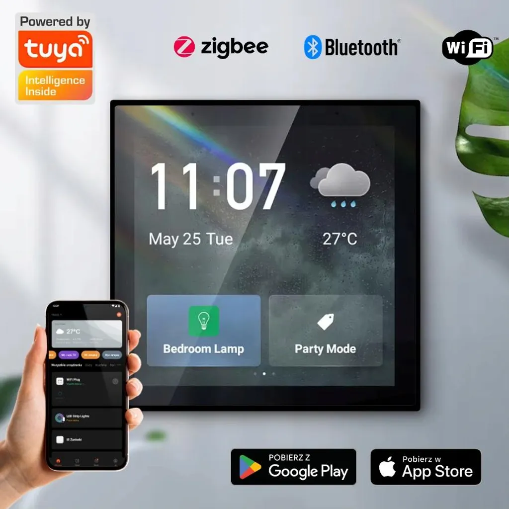 Télécommande Centrale Tactile pour Éclairage et Chauffage Zigbee WiFi - 6