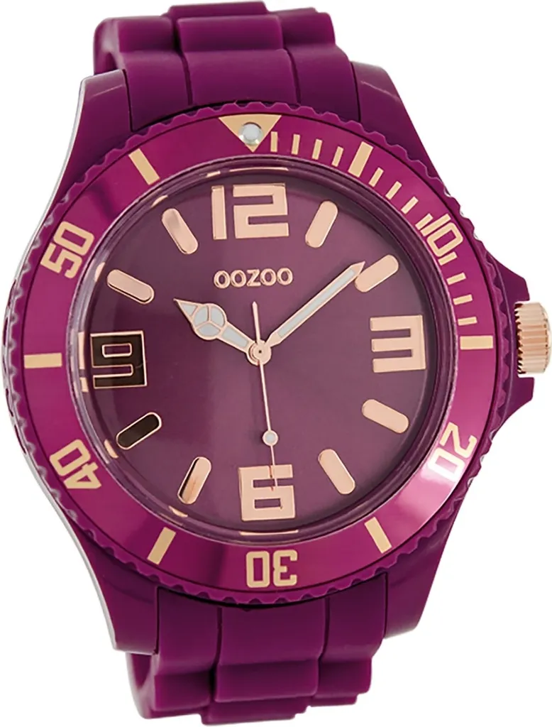 Montre Analogique Oozoo Violette : Confortable, Légère et Anti-Irritation
