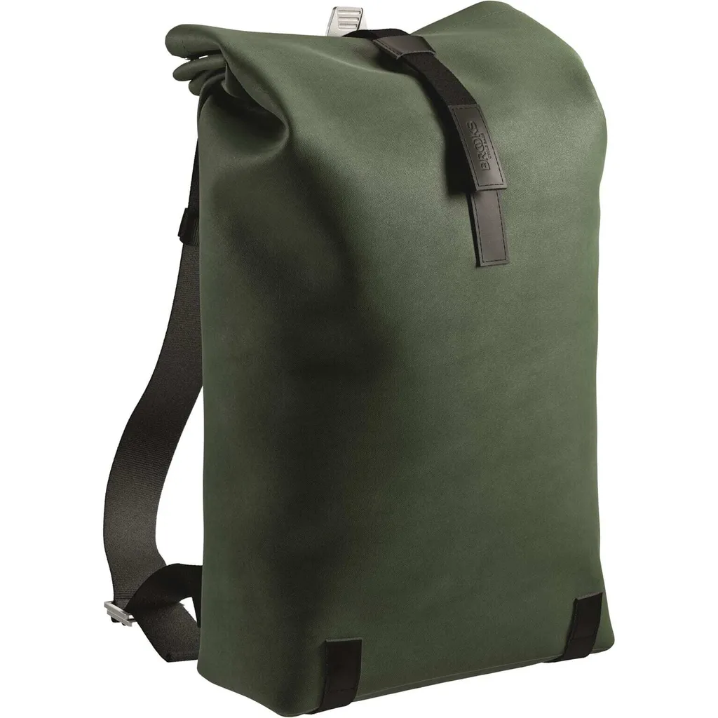 Sac à dos en toile de coton 26L forêt : fini le dos mouillé à vélo