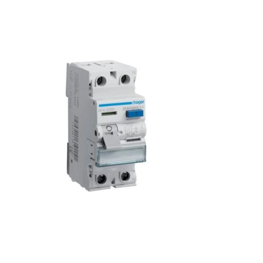 Porte-fusible sectionneur Hager CFA225D bipolaire pour habitat 25A