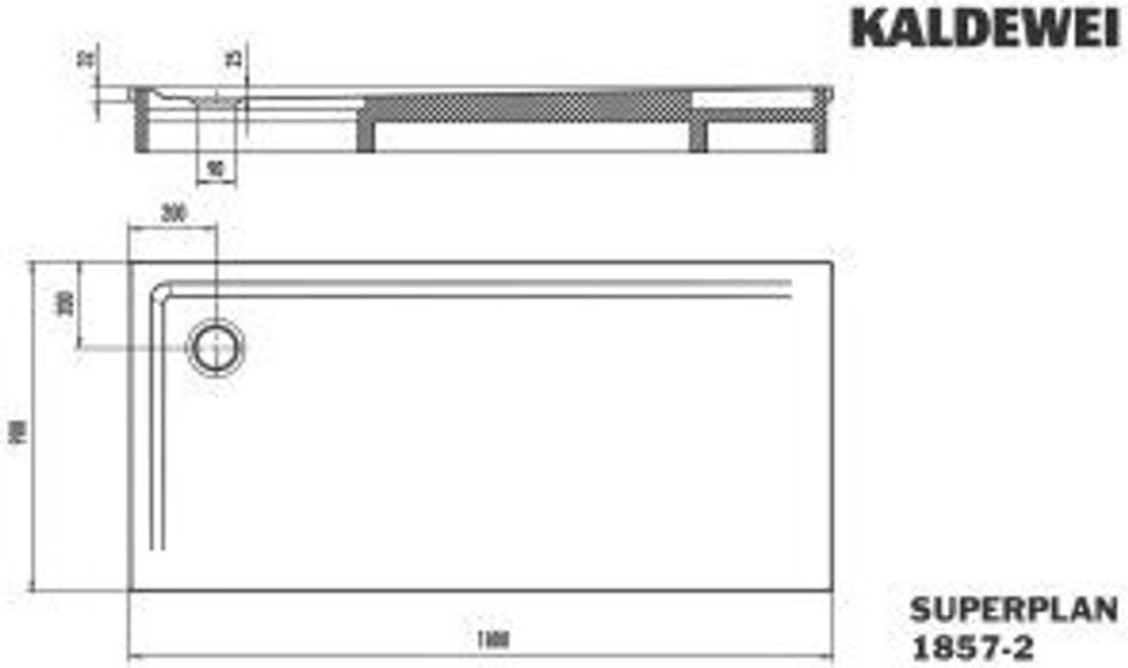 Kaldewei 385748040673 DW SUPERPLAN mit Wannenträger