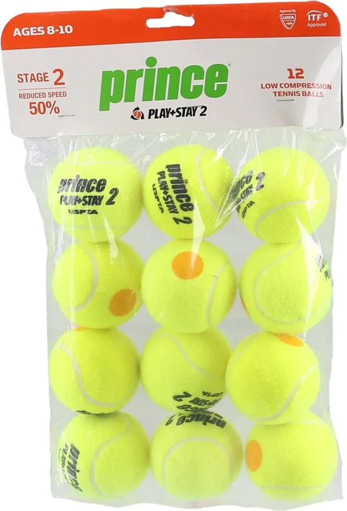 Balles de Tennis Prince Stage 2 7G338000 pour Réussir ses Premiers Matchs