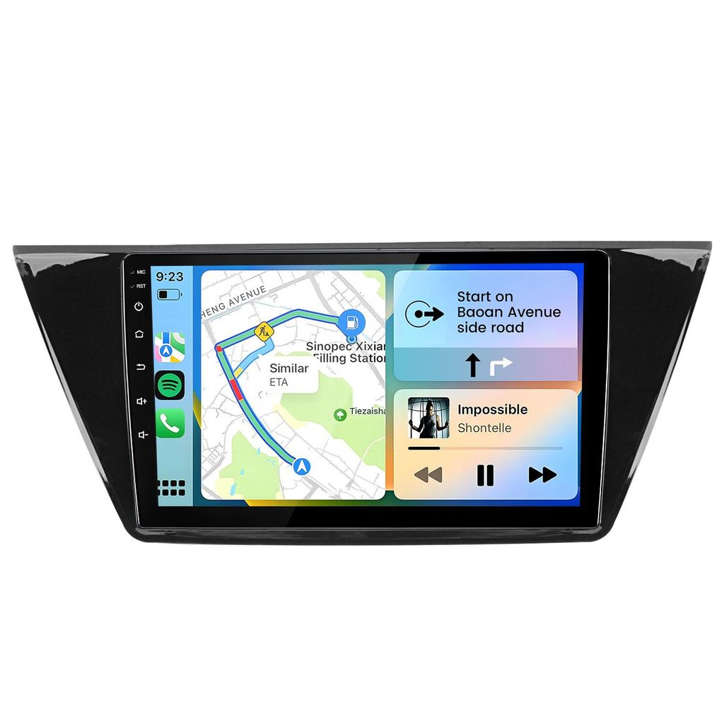 Hexinex 10 Zoll Android 15 Auto Radio für VW Touran (2016–2018) 2GB+64GB, WLAN, 4-Kern, Android Auto CarPlay, GPS