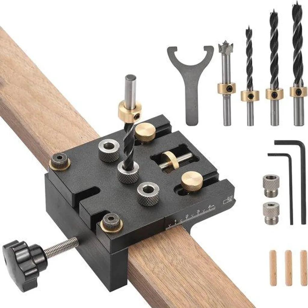 Kit de forets 3 en 1 pour le travail du bois avec butée de profondeur