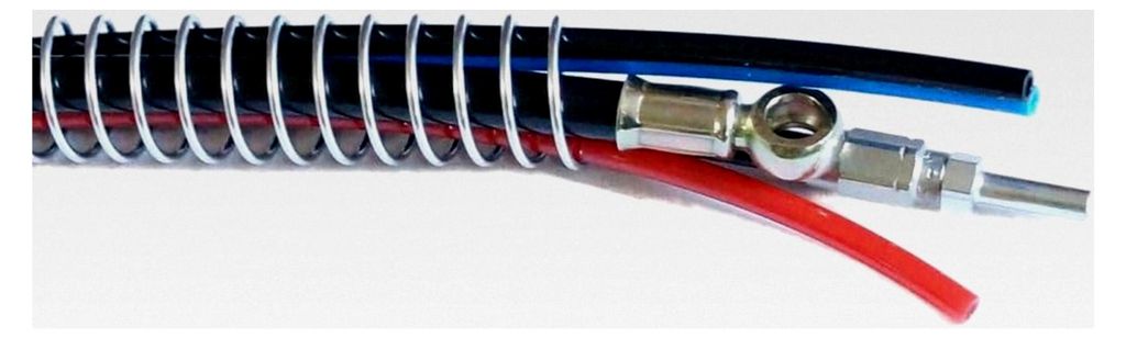 Knickschutzfeder aus Stahl-Rundspirale für Schlauchschutz (25,0mm x 2mm, 1 m)