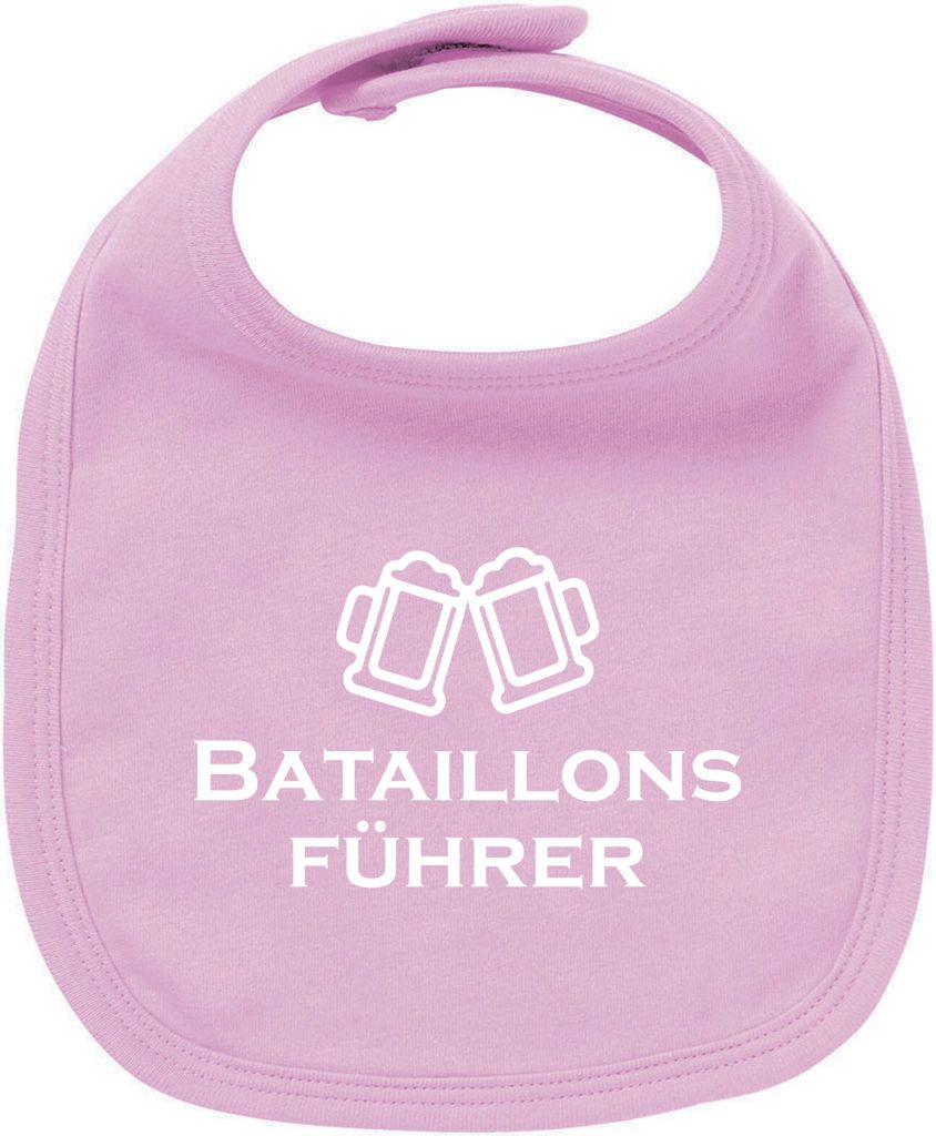 Huuraa Unisex Babylatz Bataillonsführer Schützenfest Geschenk Babypink Baumwolle Bataillonsführer Mitbringsel