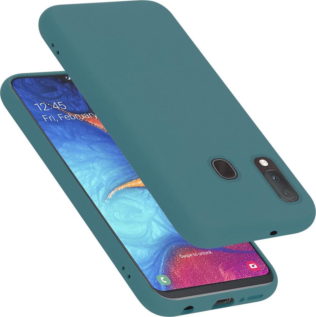 Cadorabo Schutzhülle für Samsung Galaxy A10e / A20e Hülle in Grün Handyhülle Case Cover TPU Etui