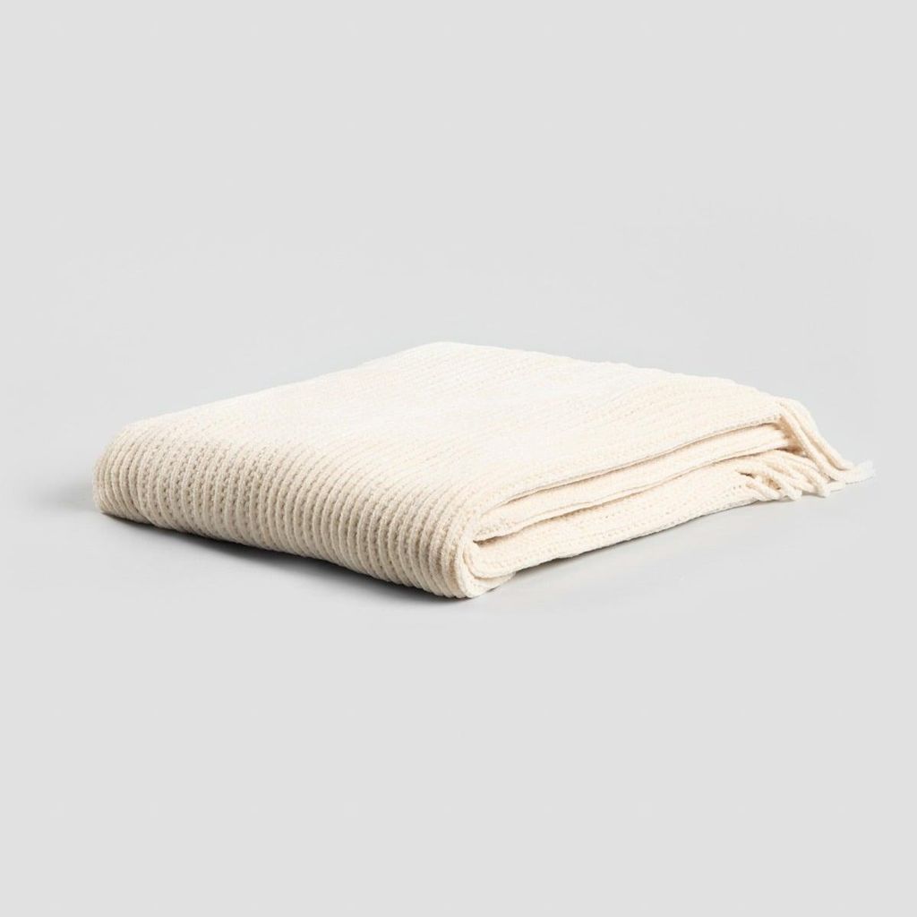 HOMLA CHENILLE ecru šenilová deka 130x170 cm Obrázok produktu 