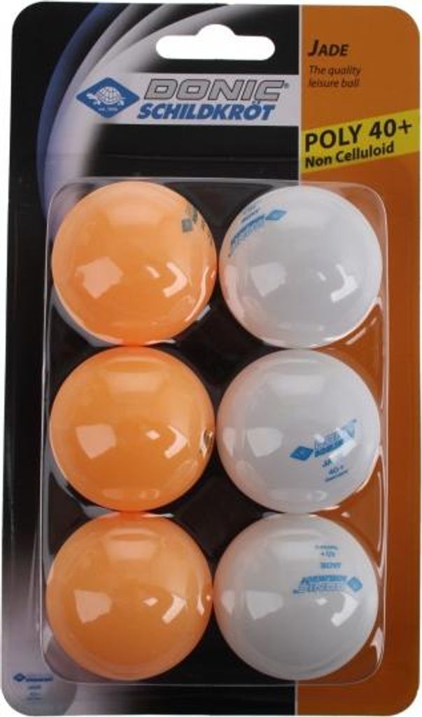Donic-Schildkröt loptička na stolný tenis Jade 6 ks bielo Obrázok produktu 