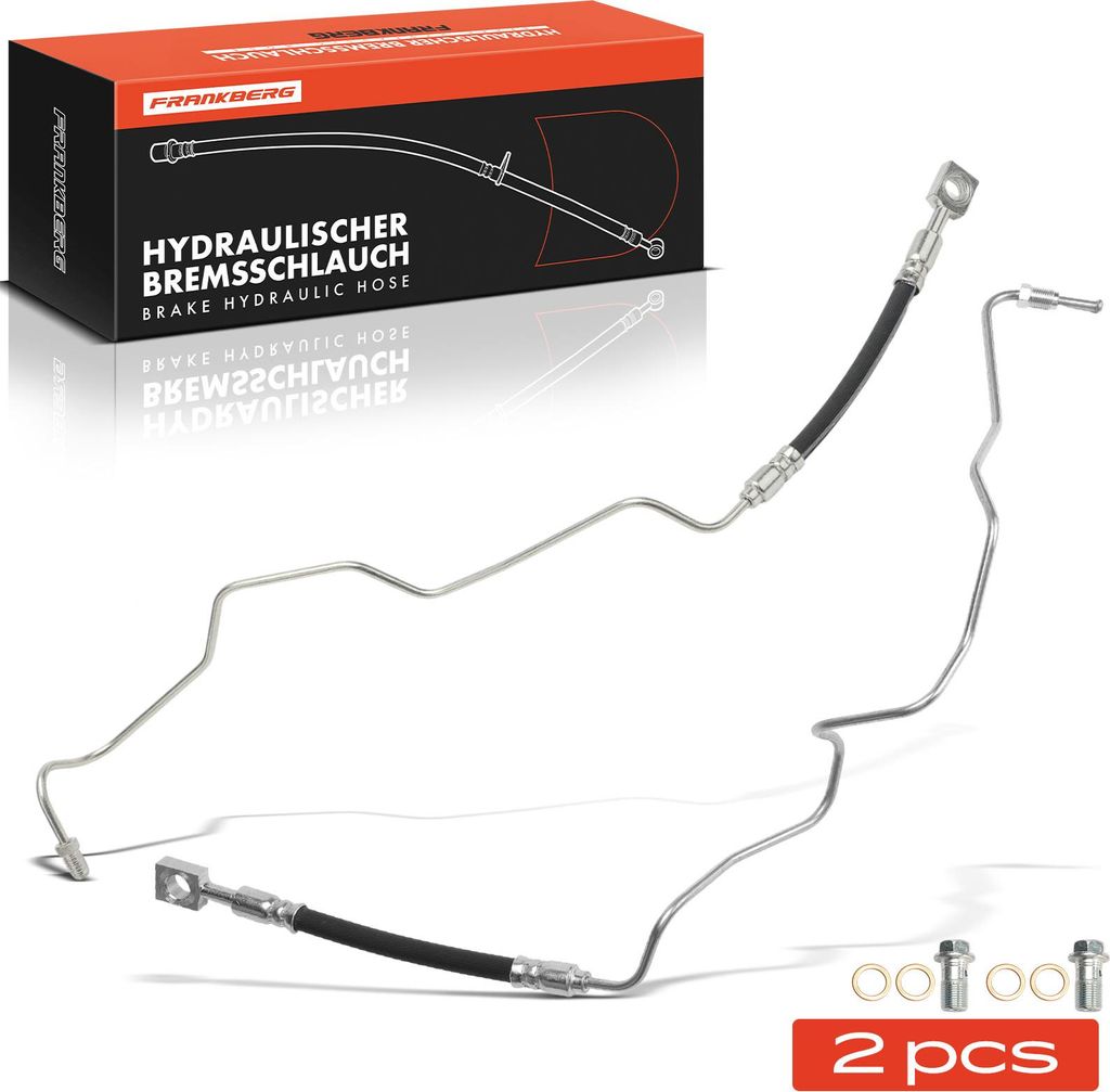Frankberg 2x Bremsschlauch Hinterachse Links Rechts für Seat Cordoba 965 RB Ibiza III U6U VF7 Skoda Fabia I BS BT