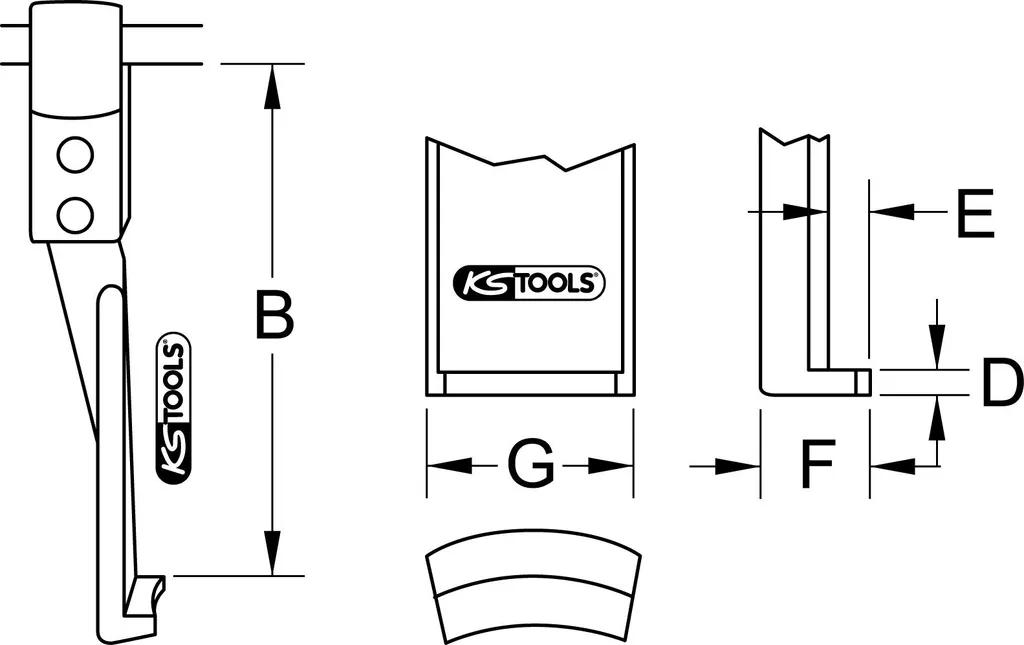 KS TOOLS 615.1041: Il Gancio per Estrattore che Non Tradisce Mai