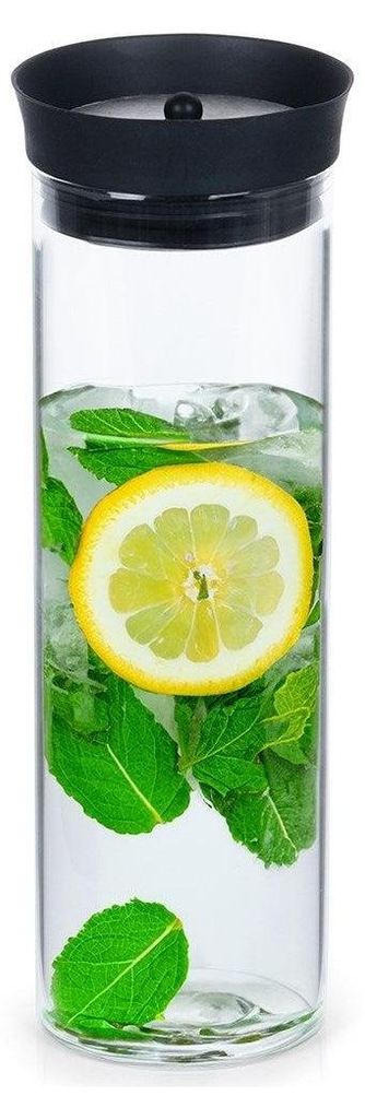 Elegante caraffa in vetro con coperchio - 1 litro, sistema Immagine del prodotto 