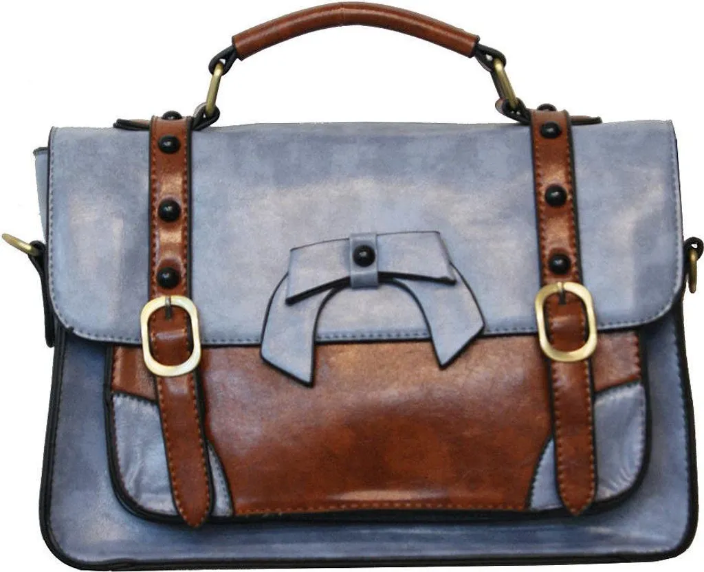 Sac bandoulière rétro bleu ciel Buckle Bow - Petit sac à main femme