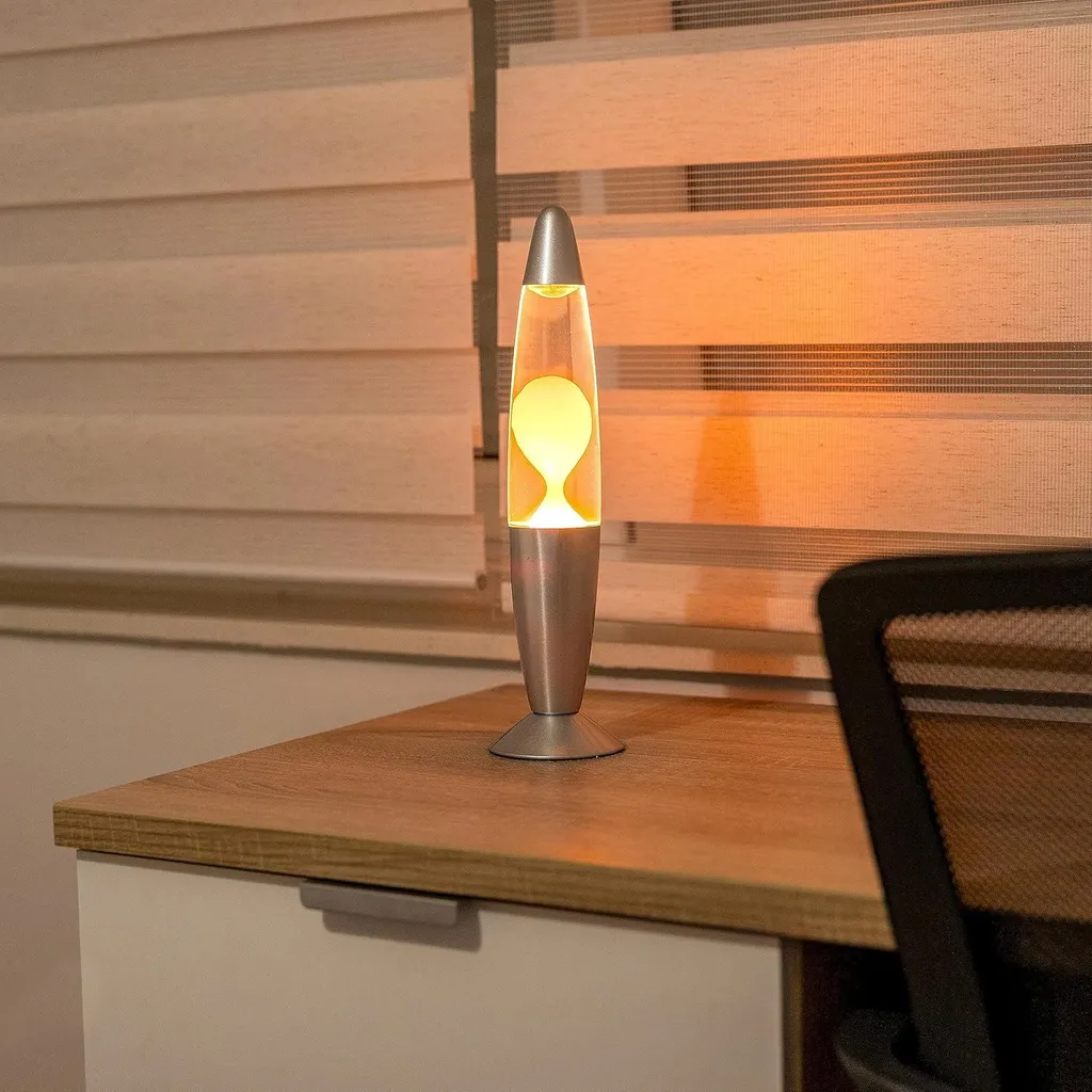 Lampe à Lave Orange Décorative - Idée Cadeau Originale pour la Maison