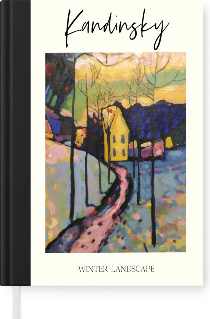 MuchoWow Notizbuch Tagebuch Haushaltsbuch Notebook A5 Kunst - Kandinsky - Winterlandschaft - Notizblock - Notizheft - Notebook - Schreibblock - P...