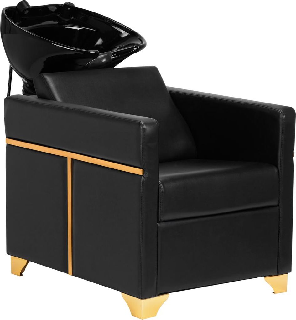Friseur-Waschbox Gabbiano Toledo gold-schwarz