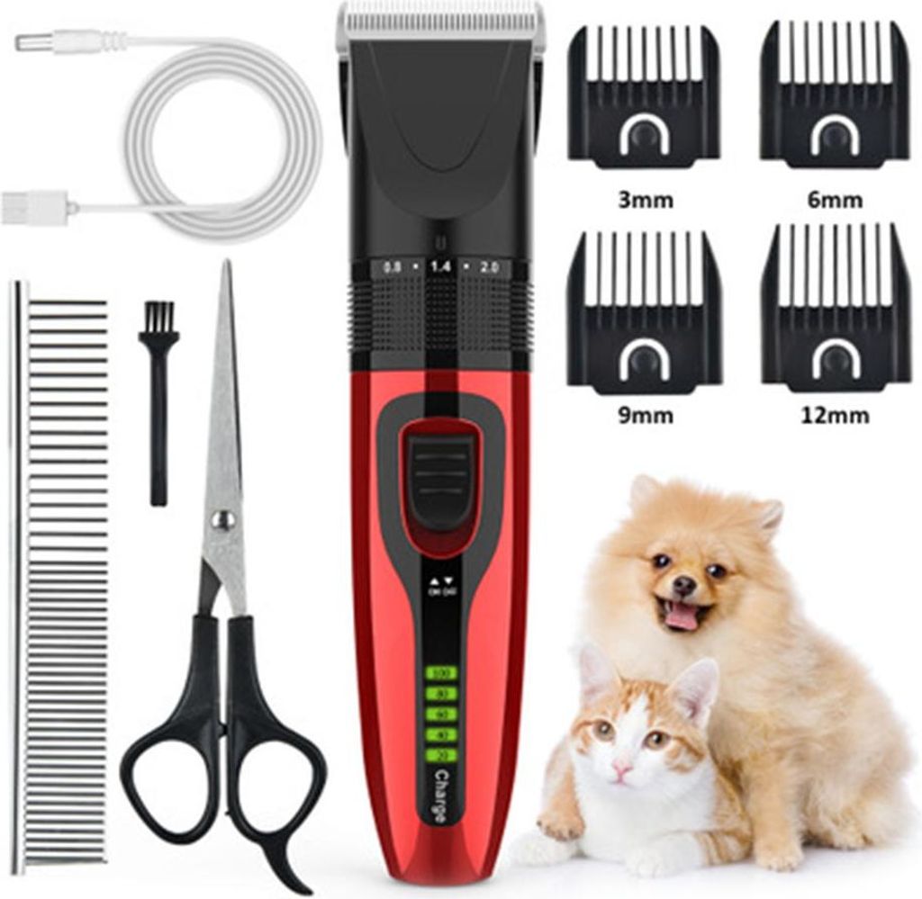 Elektrischer Haartrimmer für Herren, batteriebetrieben, professionelle Klingen aus Edelstahl und Keramik