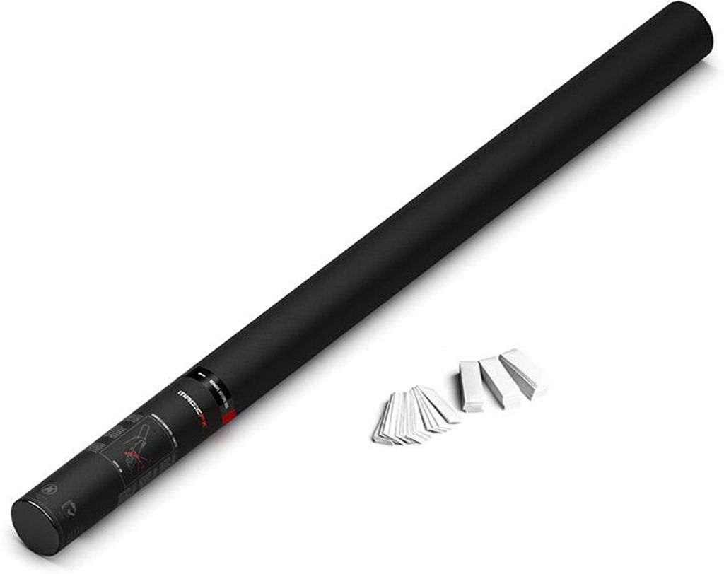 Magic FX Handbetriebene Konfettikanone PRO 80cm - Weiß Produktbild 