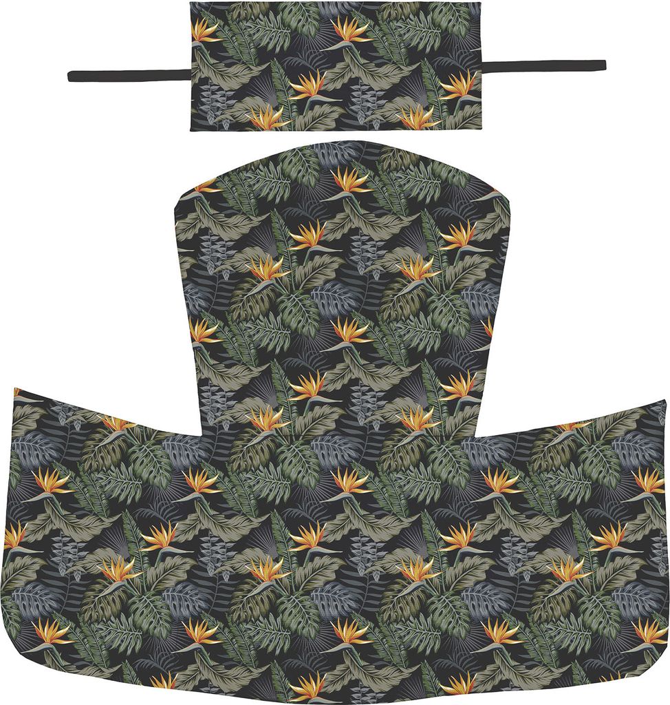 Hängesessel Kissenbezug, Polsterbezug, Überzug für Polyrattan / Rattan Kissen Hängeschaukel, Hängekorb, Schaukel Korb, Rückenkissenbezug in d...