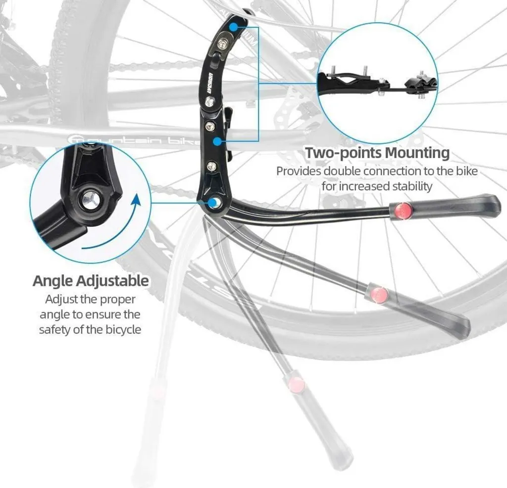 Support de vélo réglable en aluminium haute résistance CNC