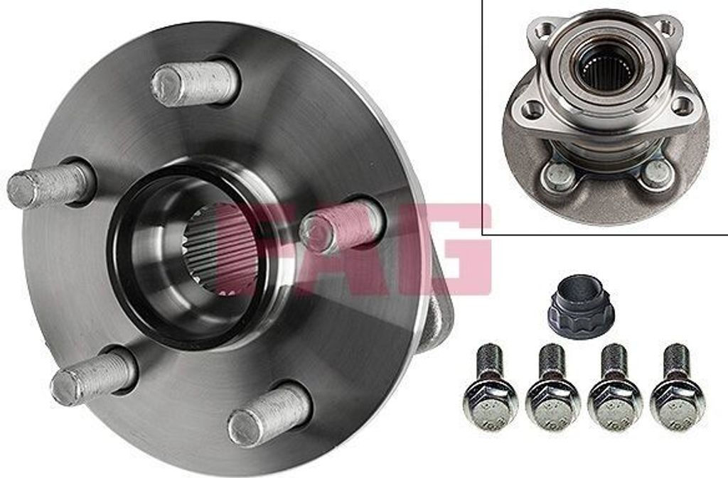 FAG Radlagersatz Hinten für TOYOTA Urban Cruiser (P1) 135mm 713 6212 60