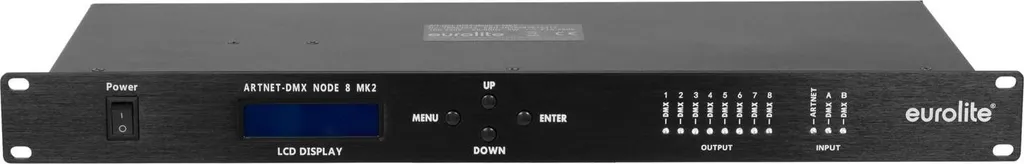 EUROLITE Art-Net-DMX Node 8 MK2 70064843 Interface DMX Ethernet