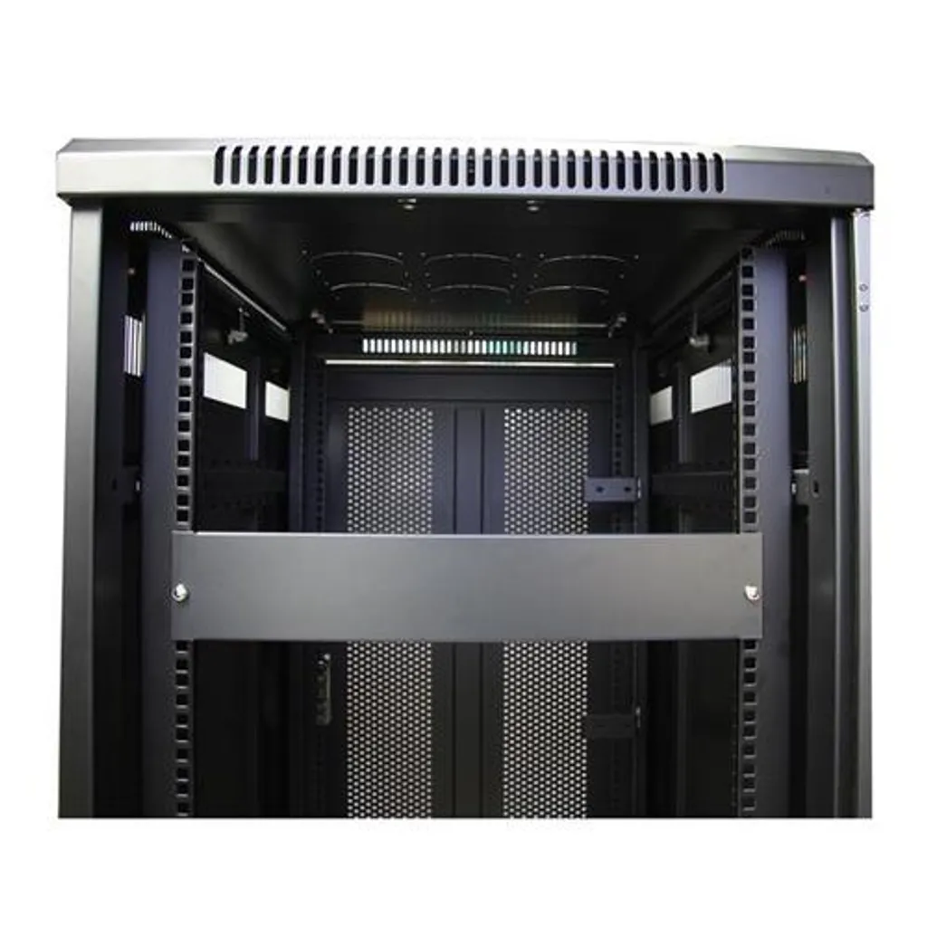 Cache rack 2U en acier noir pour armoire de serveur 19" ultra robuste