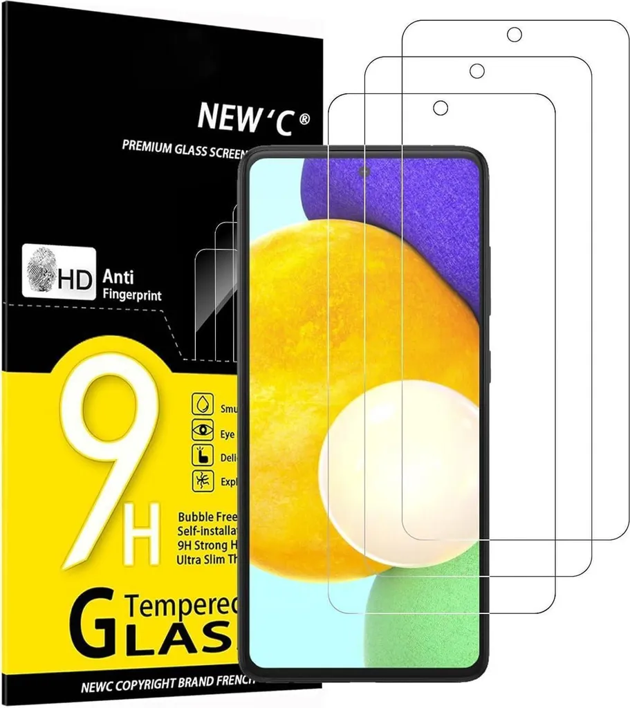 Vetro Samsung A52 5G/A52S 5G - Protezione 9H 3 Pezzi - Spedizione Rapida