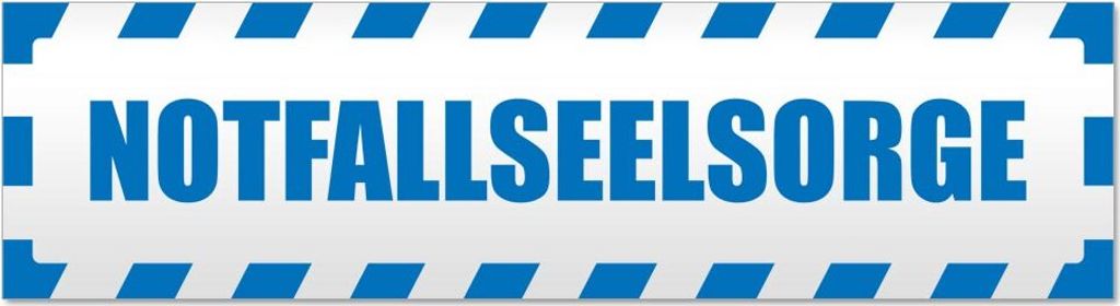 Notfallseelsorge gestreift Magnetschild Schild magnetisch