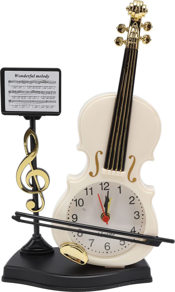Violin Alarm Clock,Innovative Alarm Clock,Desk Time Clock,Violin Model Alarm Clock,Alarm Clock for Home,Alarm Clock