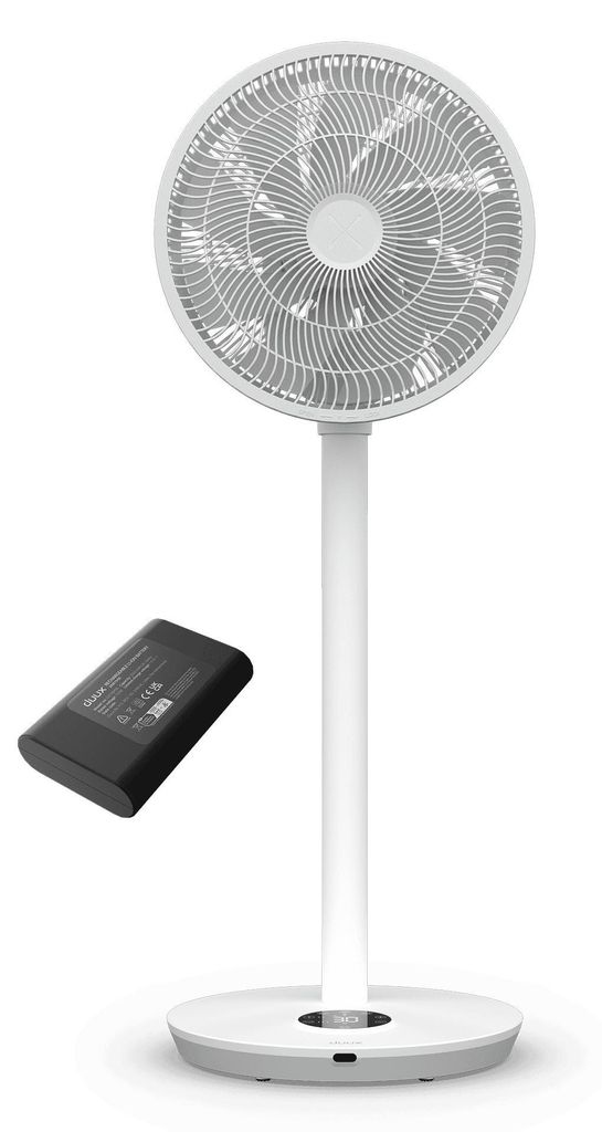 Duux Whisper Flex 2 Standventilator + Battery Pack – Leiser Standventilator – Weiß