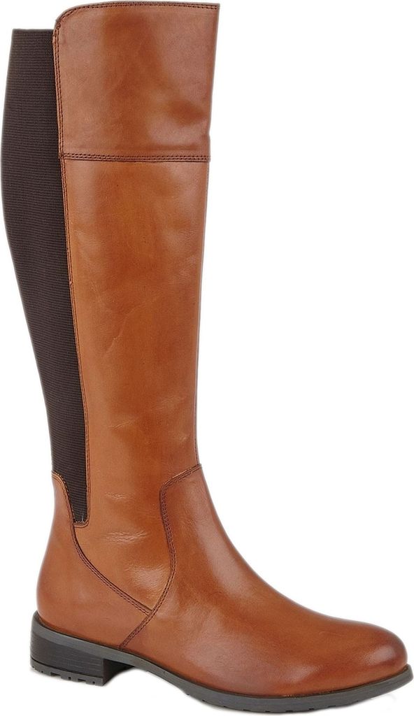 Cipriata - Damen Kniehohe Stiefel "Silvia" DF1875 (40,5 EU) (Hellbraun)