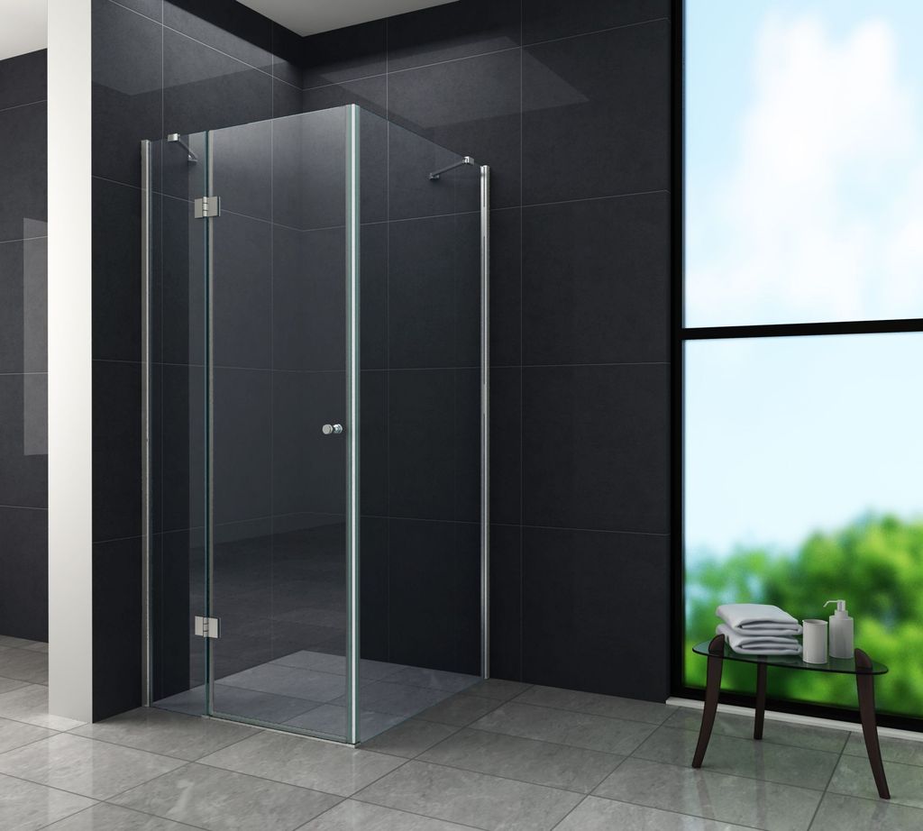 Duschkabine NOVUM 80 x 80 x 170 cm ohne Duschtasse Produktbild 