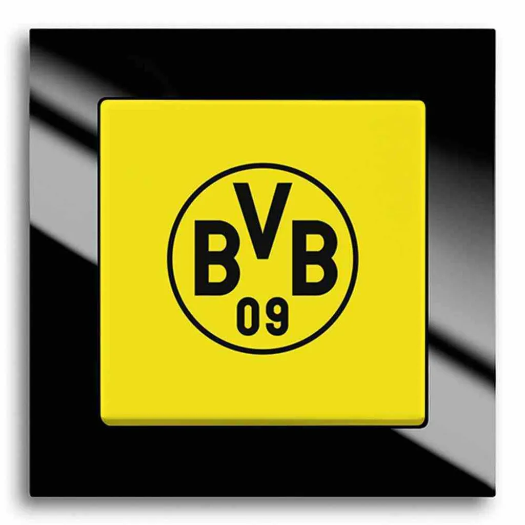 Interrupteur va-et-vient Busch-Jaeger aux couleurs du Dortmund