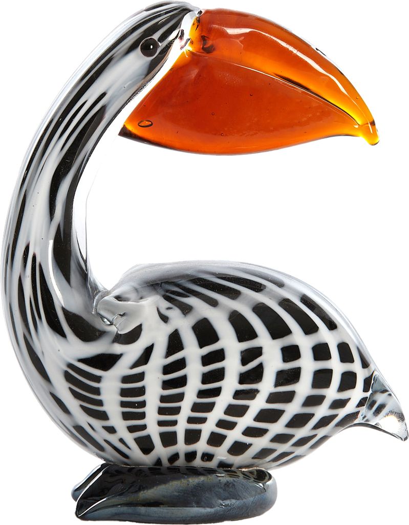 Light & Living - Ornament PELIKAN - 13x7x16,5cm - Schwarz
