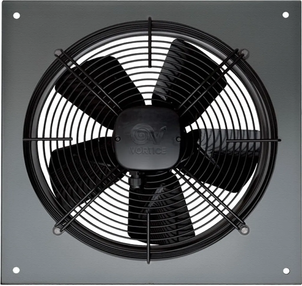 Ventilateur mural IP54 débit 9502 m³/h série A-E/T triphasé 400V fiable
