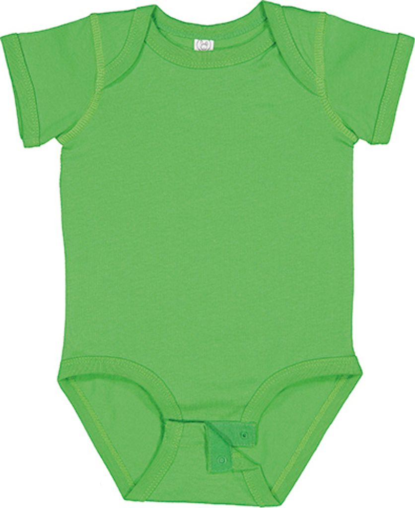 Rabbit Skins Infant Fine Jersey Short Sleeve Bodysuit