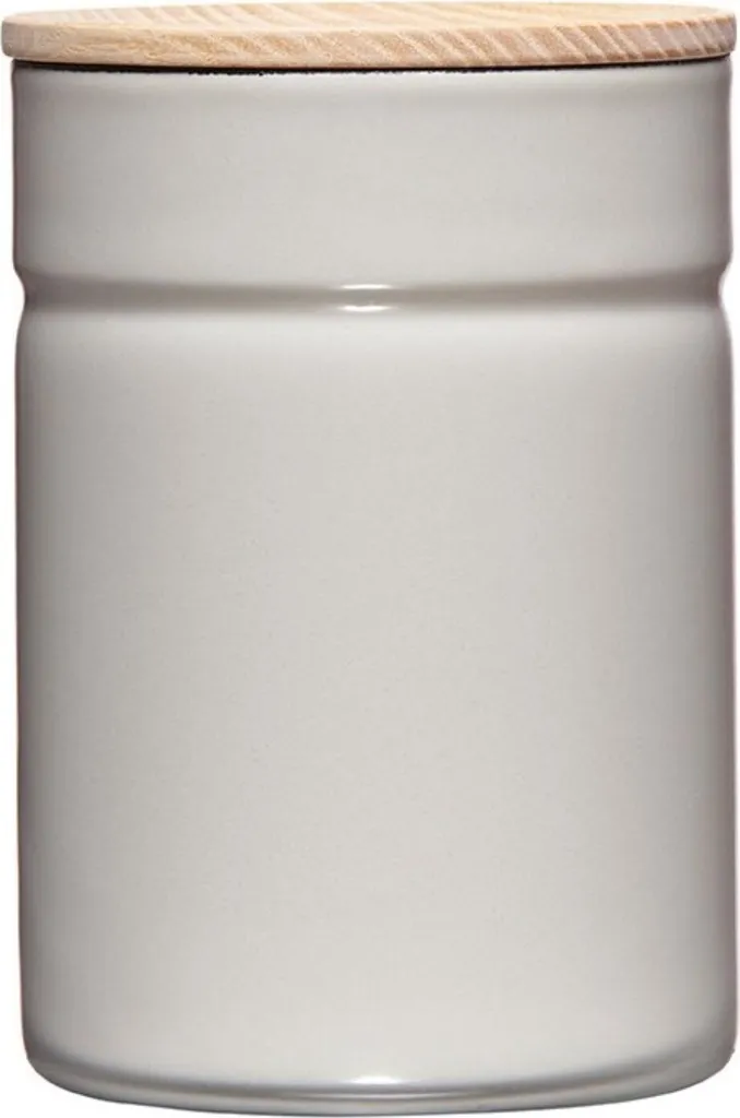 Contenitore Riess Smaltato 0,5l con Coperchio Legno Frassino R2172211