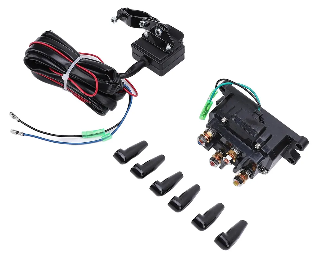 Solénoïde treuil 12V 250A étanche - Kit avec commande pouce pour UTV