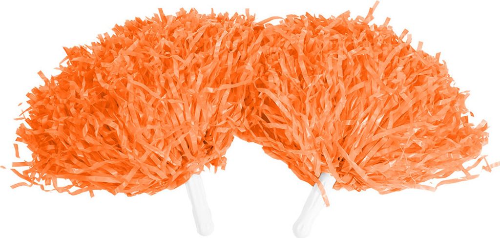 Cheerleader Pompons, PE-Material, für Kinder, Sportevents & Tanzpartys, 2er-Set Orange