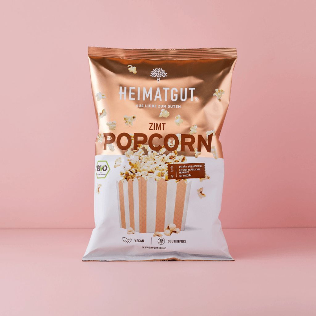 HEIMATGUT – veganes  Zimt Popcorn – 1 x 90g Produktbild 