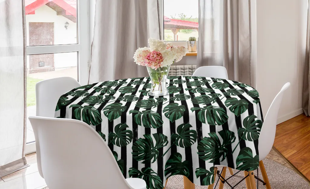 Tovaglia Rotonda 150 cm Giungla Urbana ABAKUHAUS | Arredo Cucina