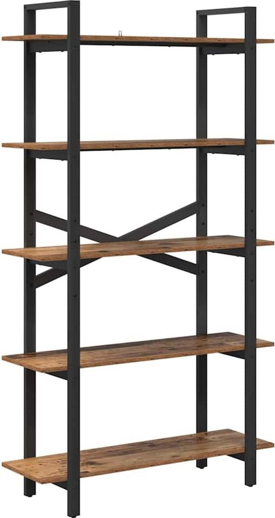 vidaXL Bücherregal Altholz 100 x 33,5 x 178 cm Holzwerkstoff